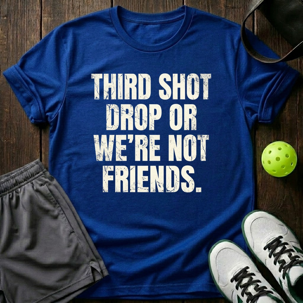 Third Shot Drop Or We're Not Friends T-Shirt