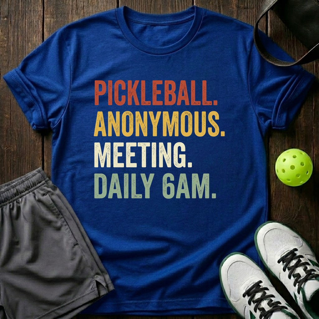 Pickleball Anonymous. Meeting Daily 6Am T-Shirt