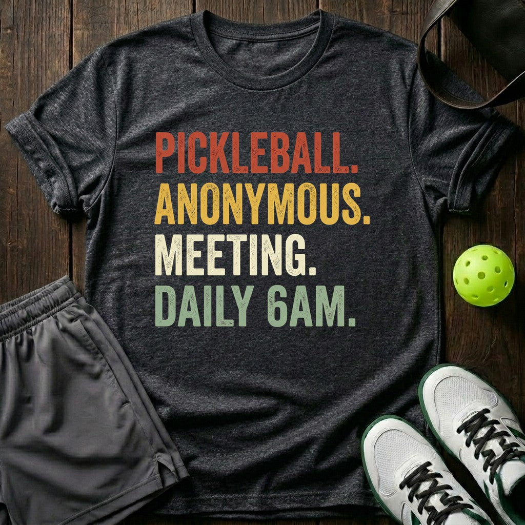 Pickleball Anonymous. Meeting Daily 6Am T-Shirt