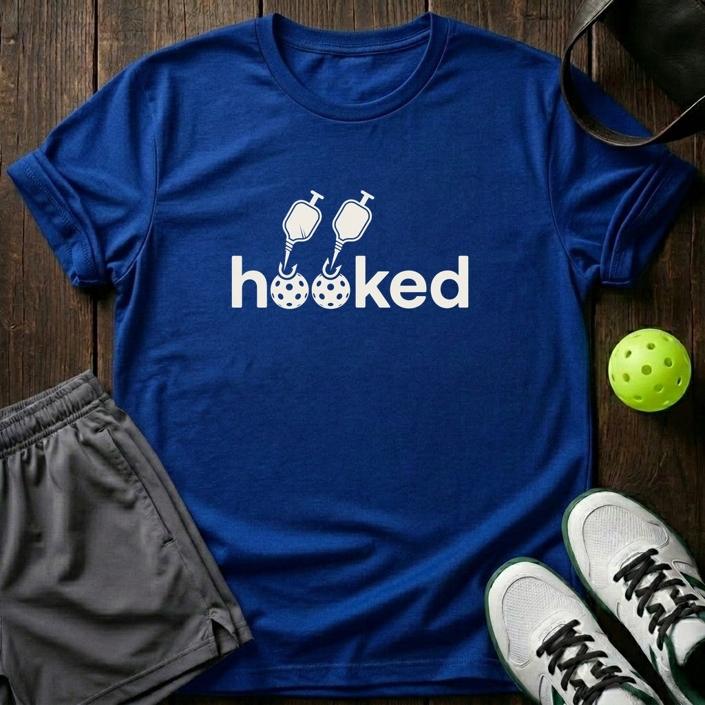 Hooked Pickleball T-Shirt