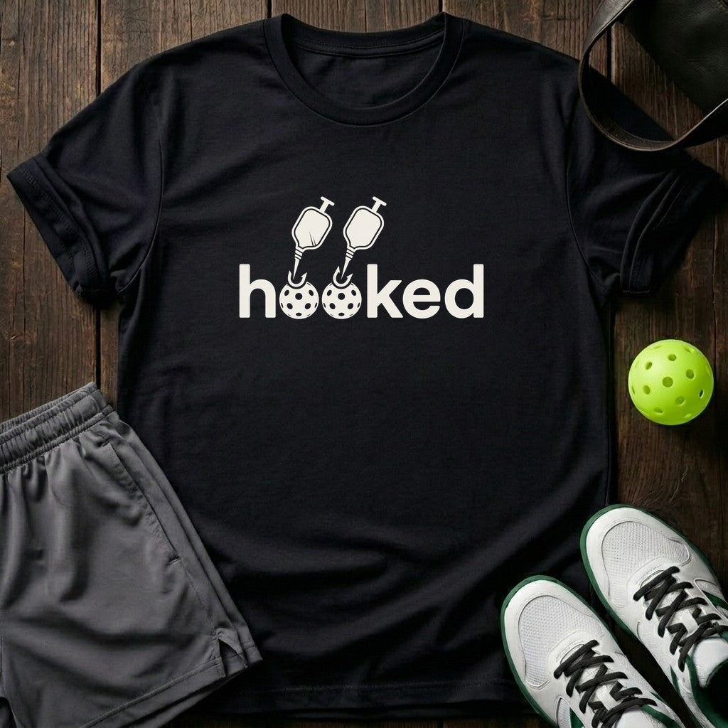 Hooked Pickleball T-Shirt