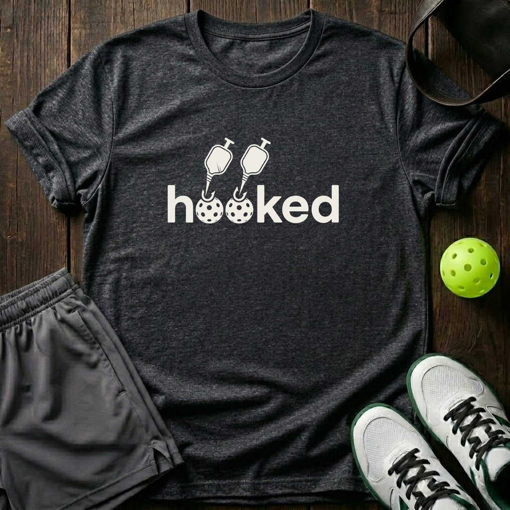 Hooked Pickleball T-Shirt