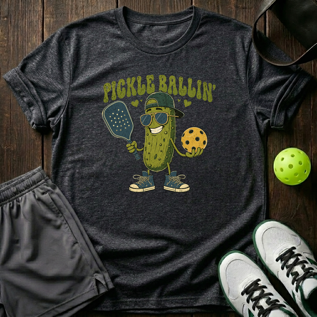 Pickle Ballin T-Shirt — Dark Heather