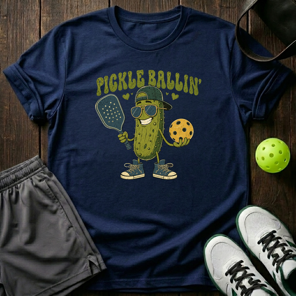 Pickle Ballin T-Shirt — Navy