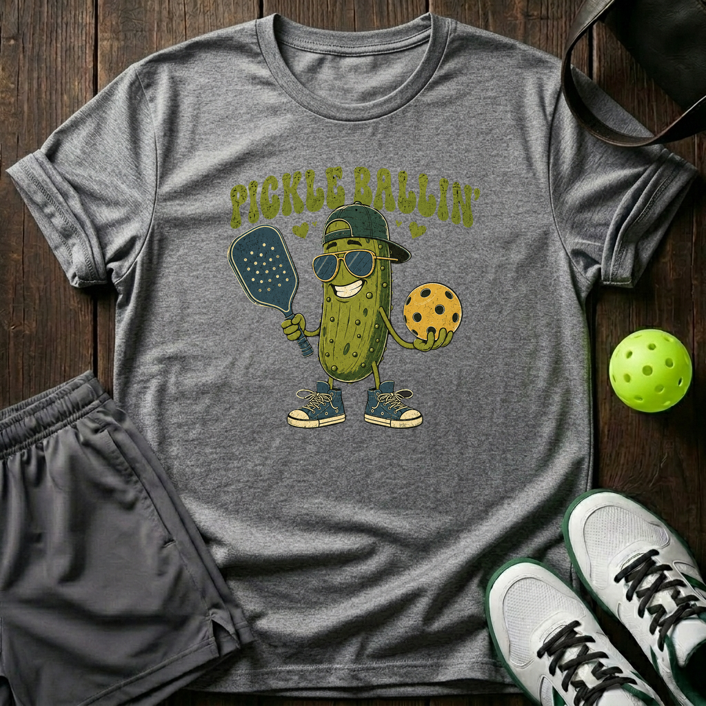 Pickle Ballin T-Shirt — Sport Grey