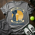 I Like Dinks And Beer T-Shirt — Sport Grey
