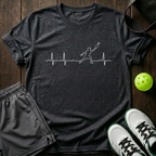 Pickeball Line T-Shirt — Dark Heather