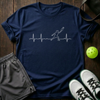 Pickeball Line T-Shirt — Navy