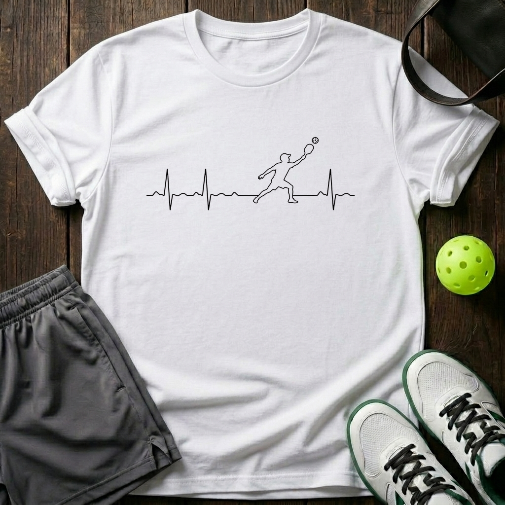 Pickeball Line T-Shirt — White