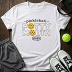 Pickleball Potty Mouth T-Shirt — White