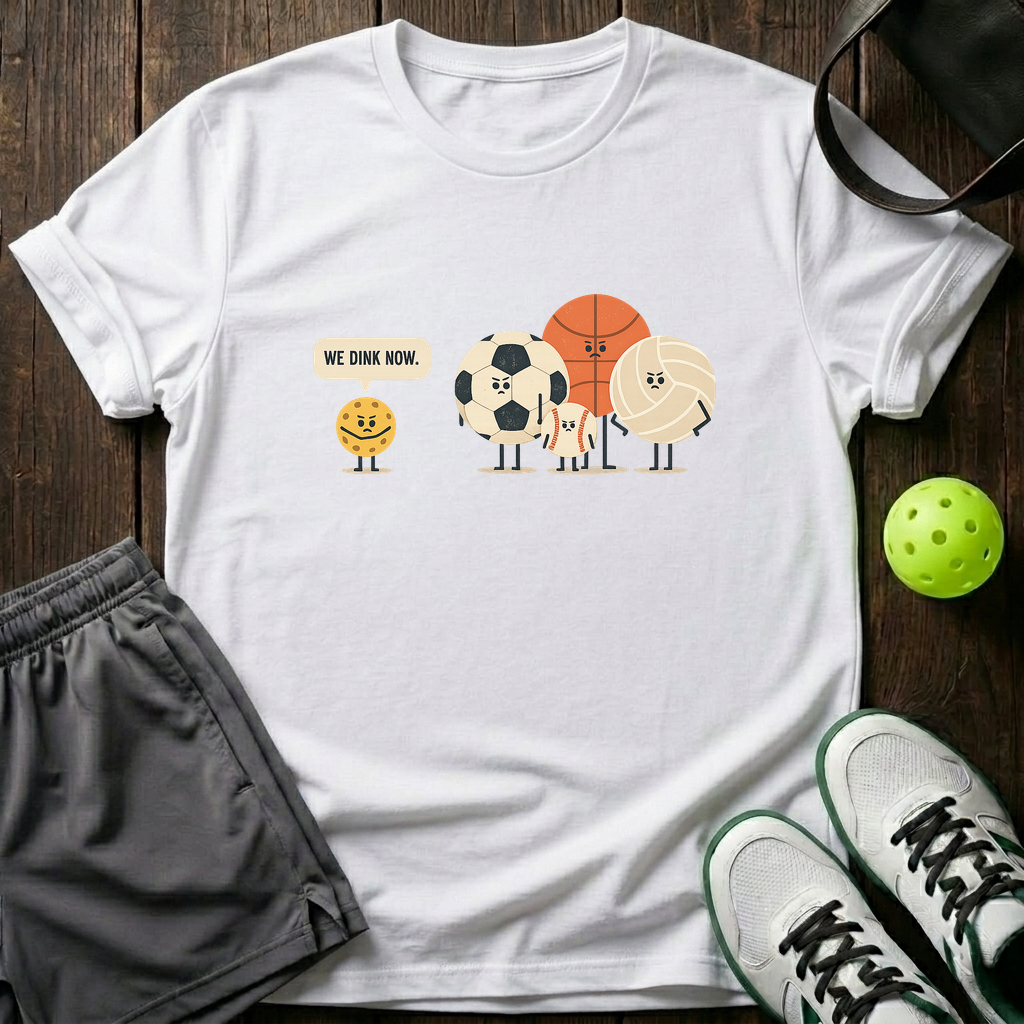 We Dink Now T-Shirt — White