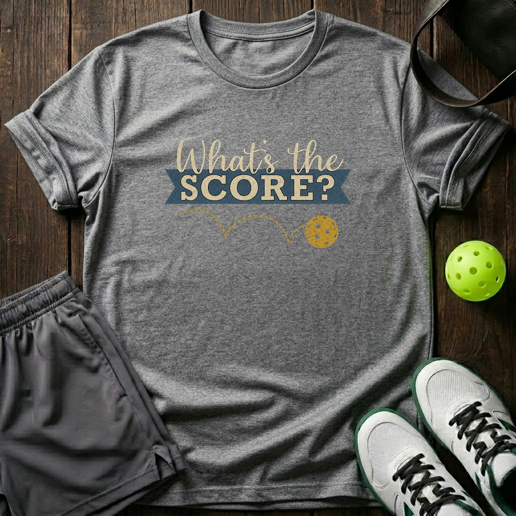 Whats The Score T-Shirt — Sport Grey