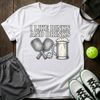 I Like Dinks And Drinks T-Shirt — White