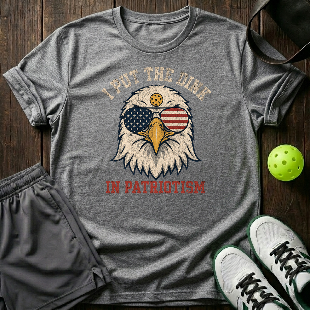 I Put The Dink In Patriotism T-Shirt — Sport Grey