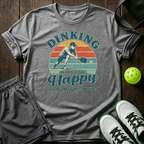 Dinking Make Me Happy T-Shirt — Sport Grey