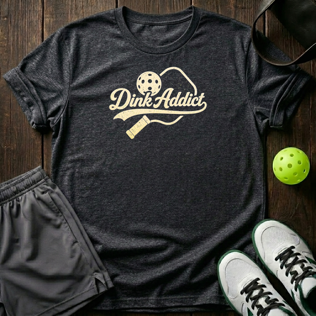 Dink Addict T-Shirt — Dark Heather