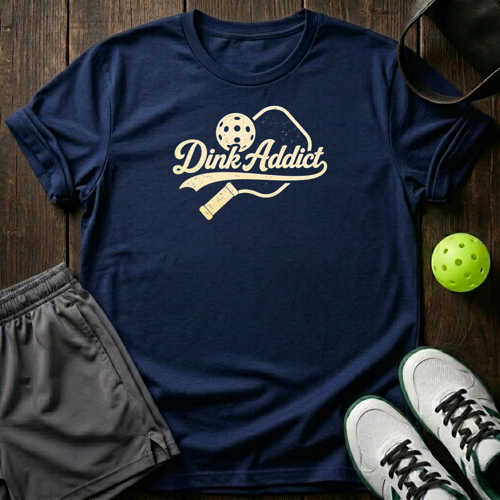 Dink Addict T-Shirt — Navy