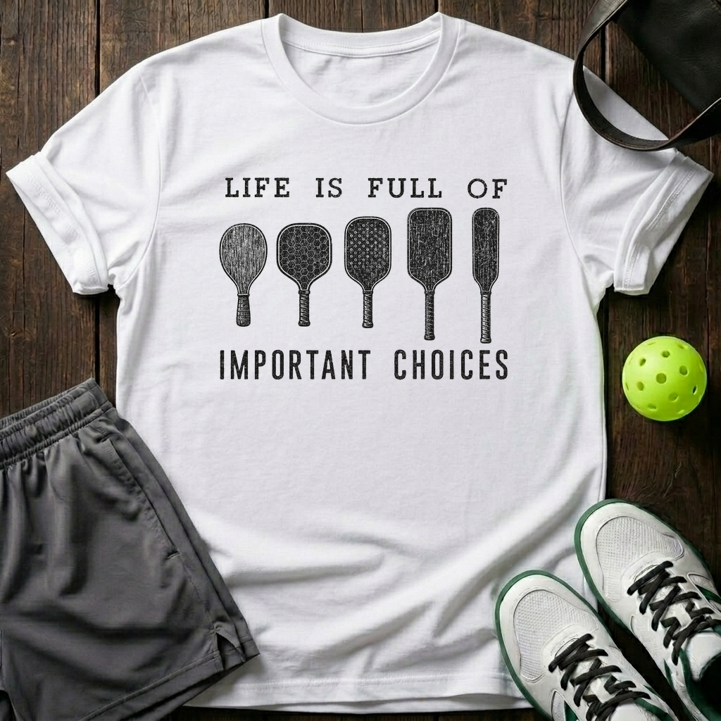 Life It Full Of Important Choices T-Shirt — White