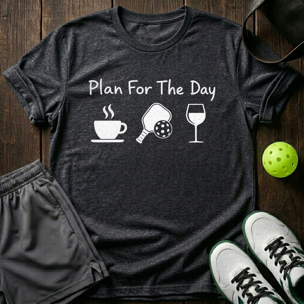 Plan For The Day T-Shirt — Dark Heather