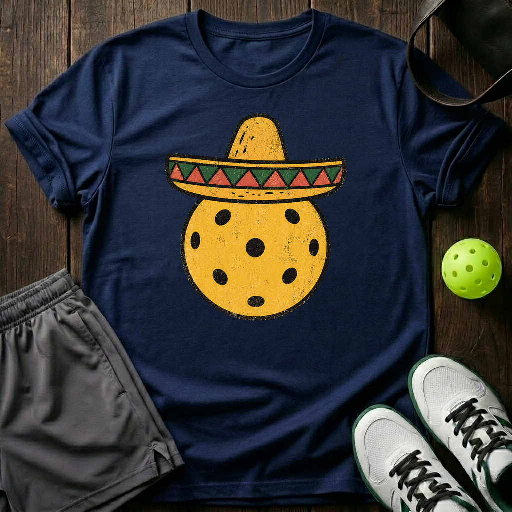 Sombrero Pickleball T-Shirt — Navy