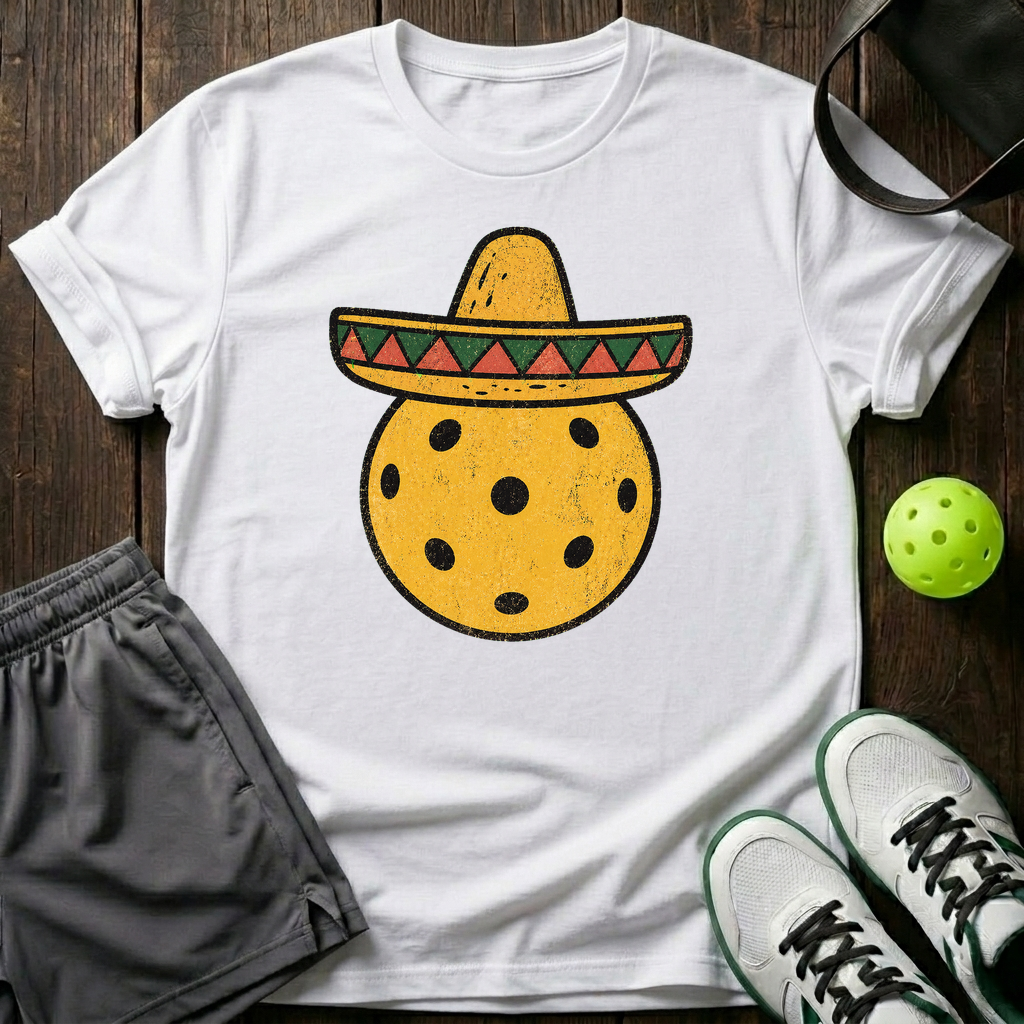 Sombrero Pickleball T-Shirt — White