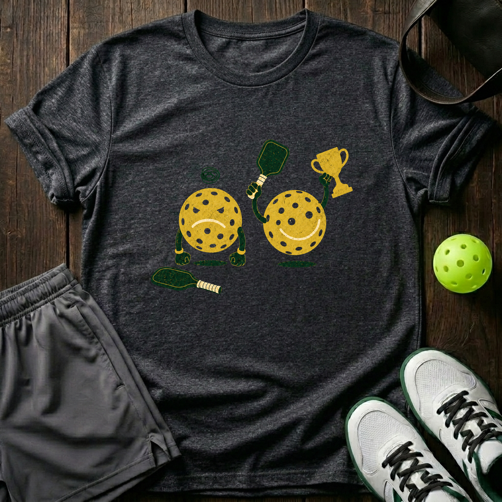 Pickleball Rivalry T-Shirt — Dark Heather
