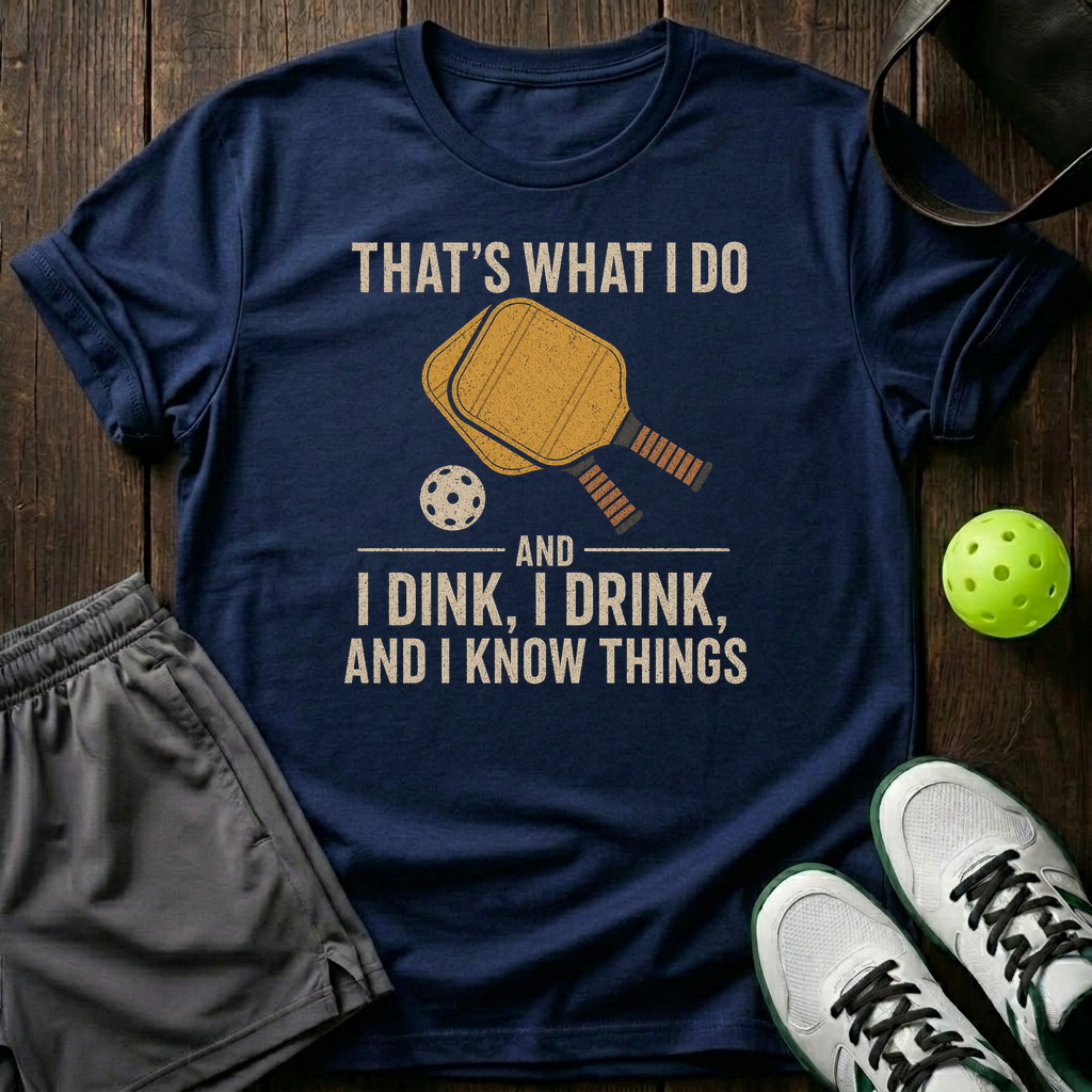 I Dink I Drink And I Know Things T-Shirt — Navy