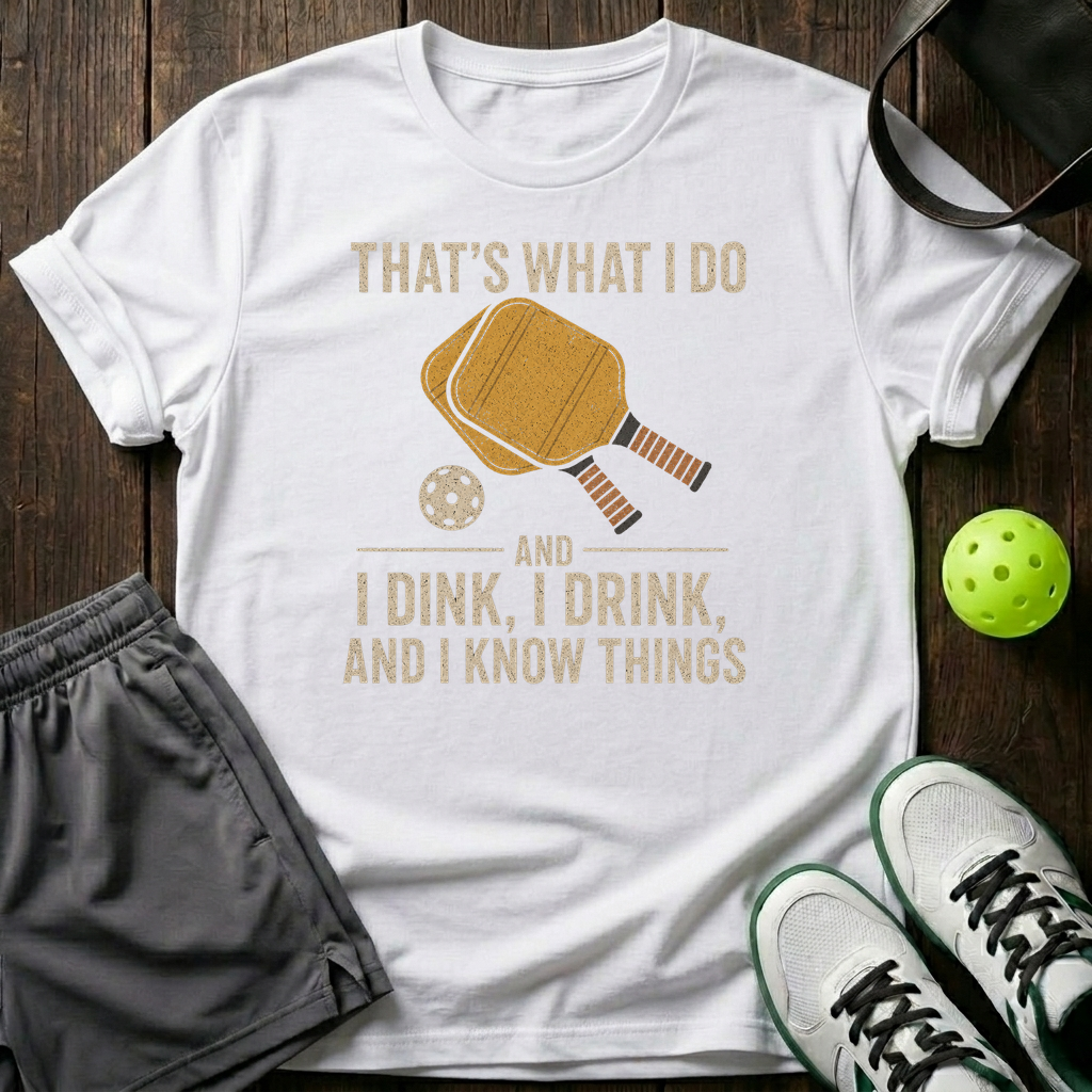I Dink I Drink And I Know Things T-Shirt — White