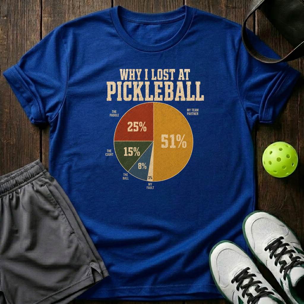 Why I Lost At Pickleball T-Shirt — Royal