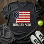 America's Real Pastime T-Shirt — Dark Heather