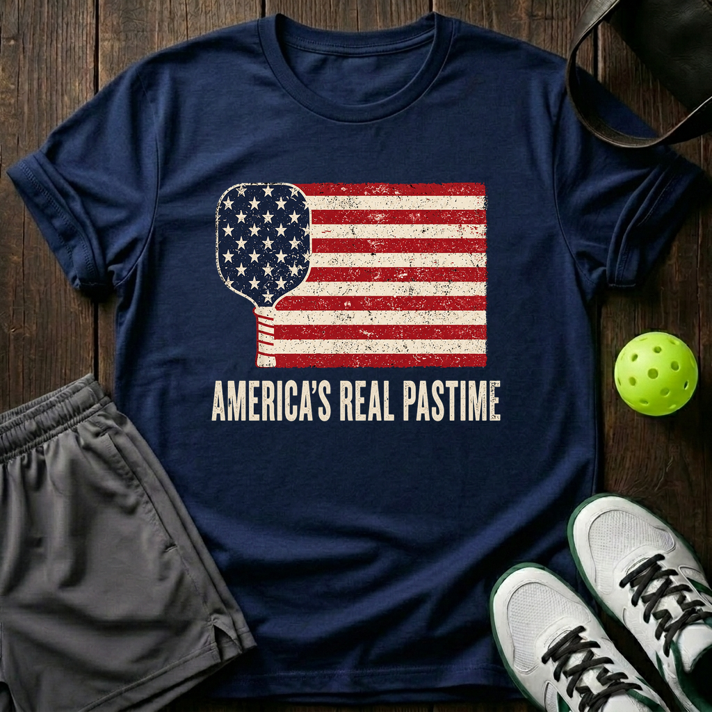America's Real Pastime T-Shirt — Navy