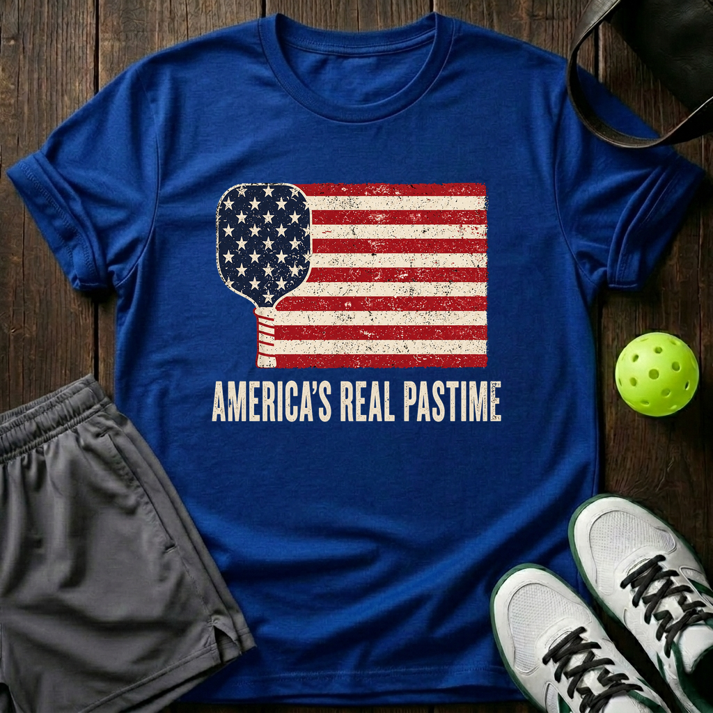 America's Real Pastime T-Shirt — Royal