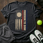 Freedom To Dink T-Shirt — Dark Heather