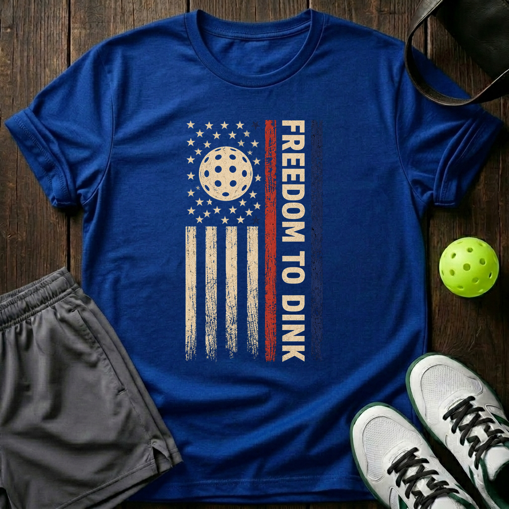Freedom To Dink T-Shirt — Royal