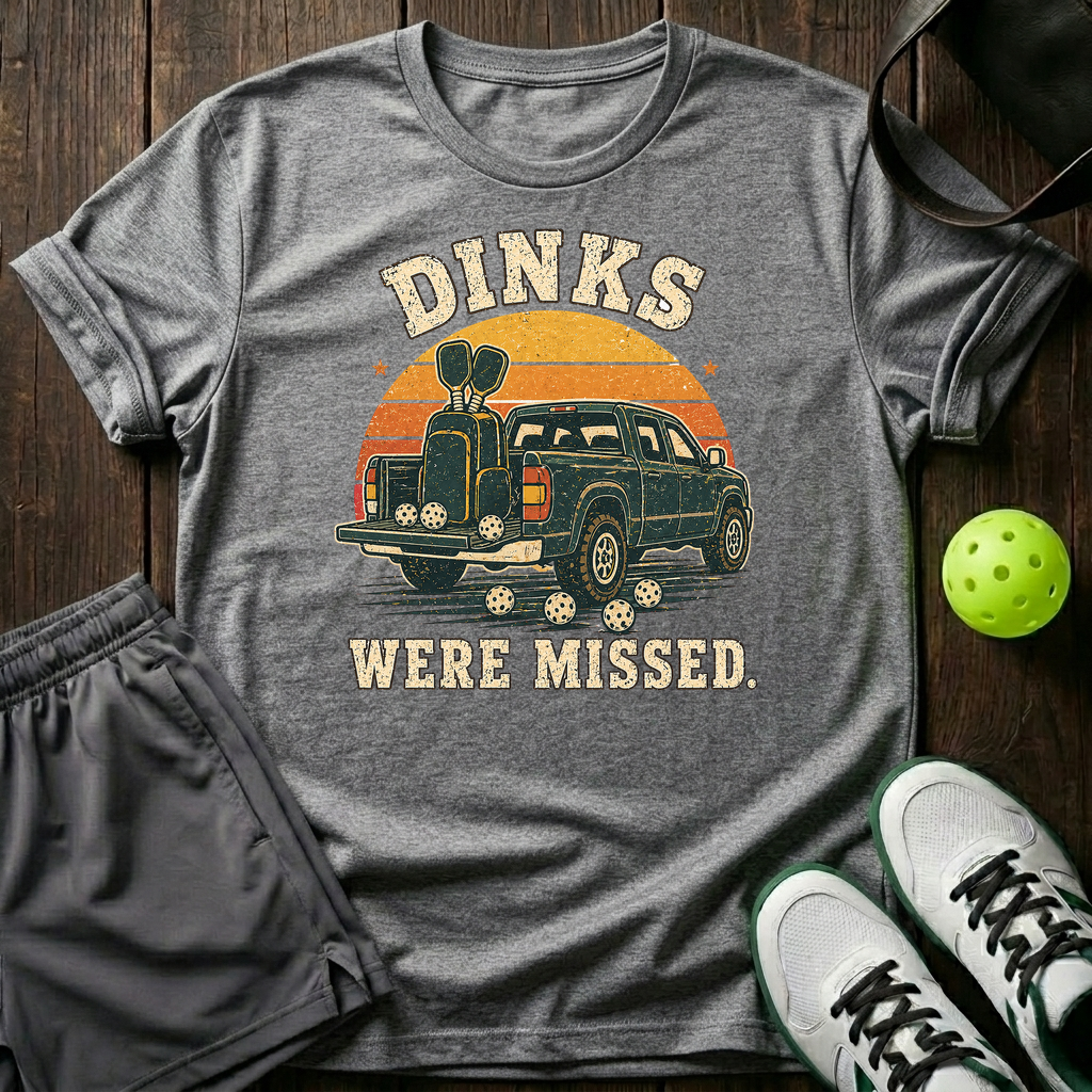 Dinks Were Missed T-Shirt — Sport Grey