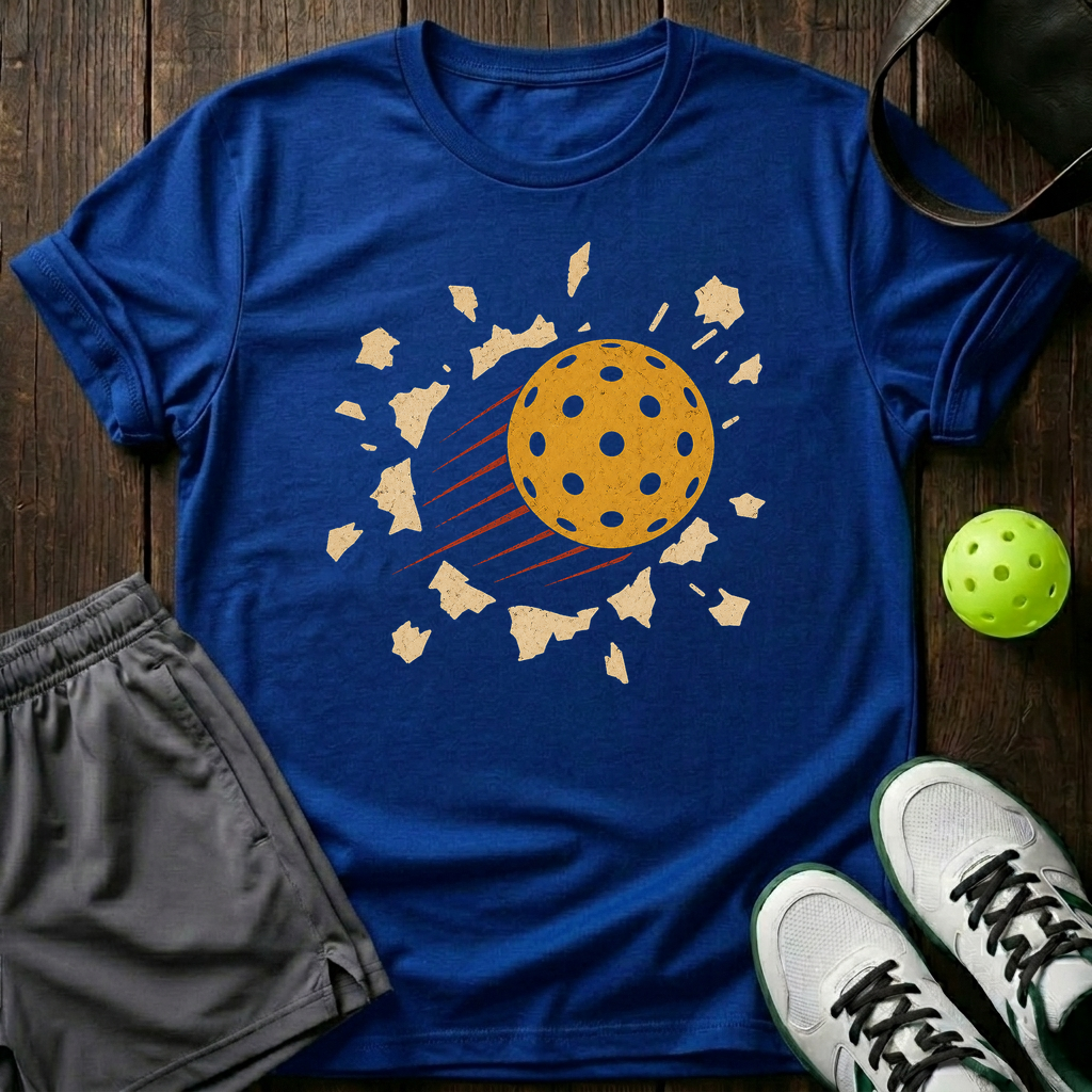 Pickleball Breaks T-Shirt — Royal