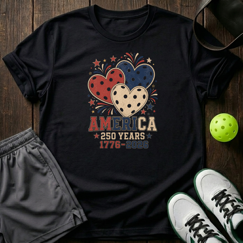 America 250 Years 1776 2026 T-Shirt — Black