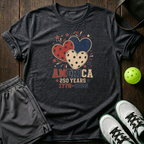 America 250 Years 1776 2026 T-Shirt — Dark Heather