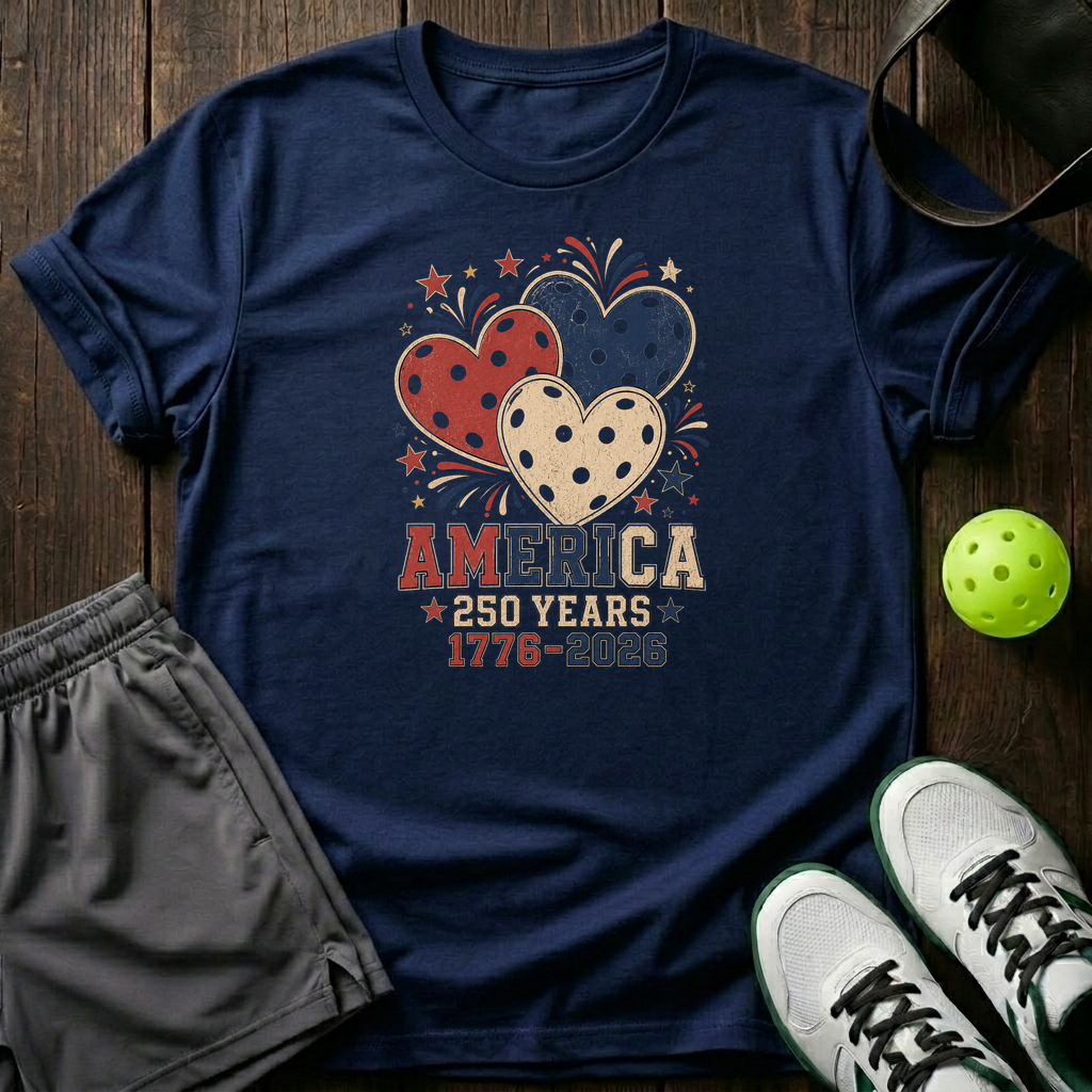 America 250 Years 1776 2026 T-Shirt — Navy