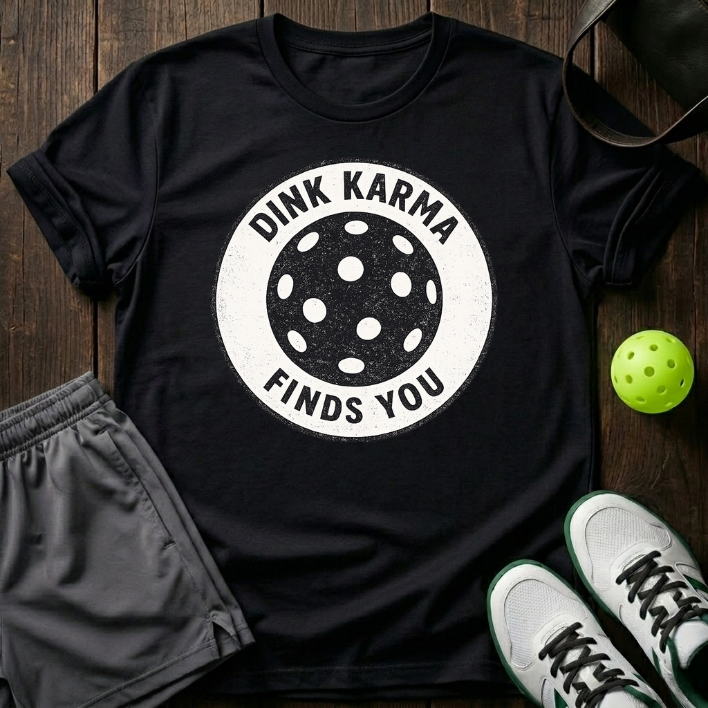 Dink Karma Finds You T-Shirt — Black