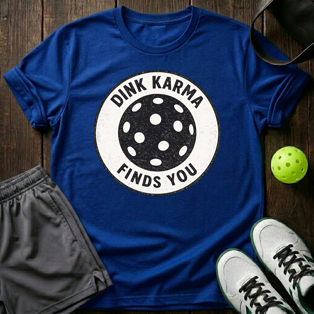 Dink Karma Finds You T-Shirt — Royal