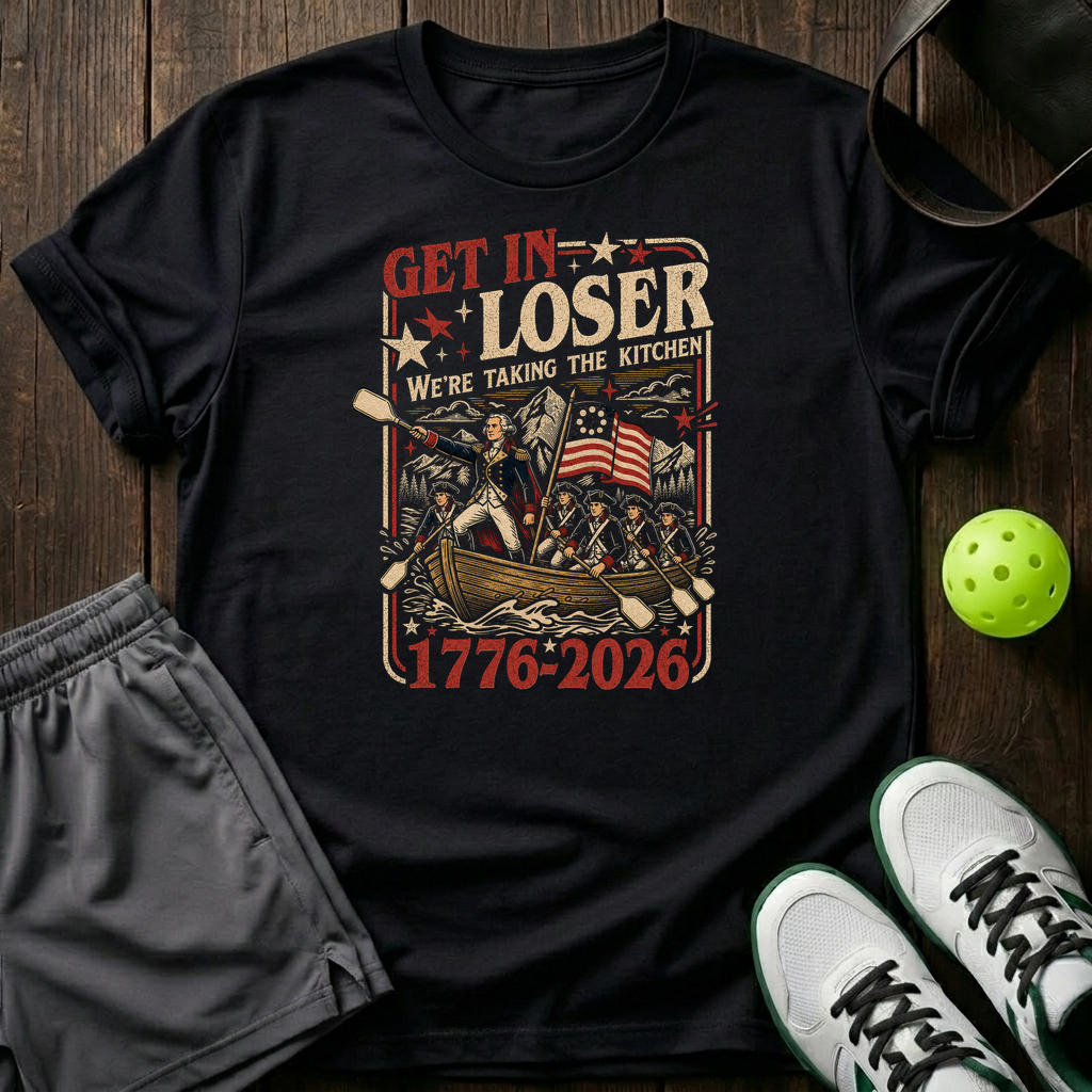 Get In Loser We Re Taking The Kitchen 1776 2026 T-Shirt — Black