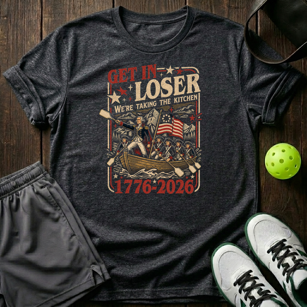 Get In Loser We Re Taking The Kitchen 1776 2026 T-Shirt — Dark Heather