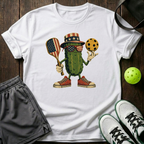 Uncle Sam Cartoon Pickle Mascot T-Shirt — White