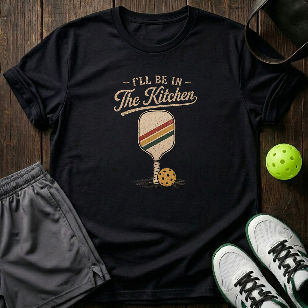 I Ll Be In The Kitchen T-Shirt — Black