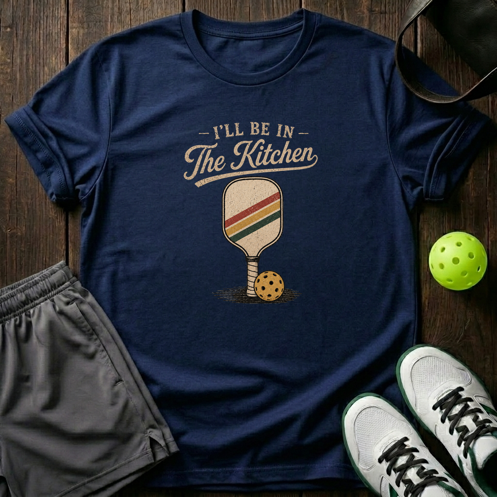 I Ll Be In The Kitchen T-Shirt — Navy