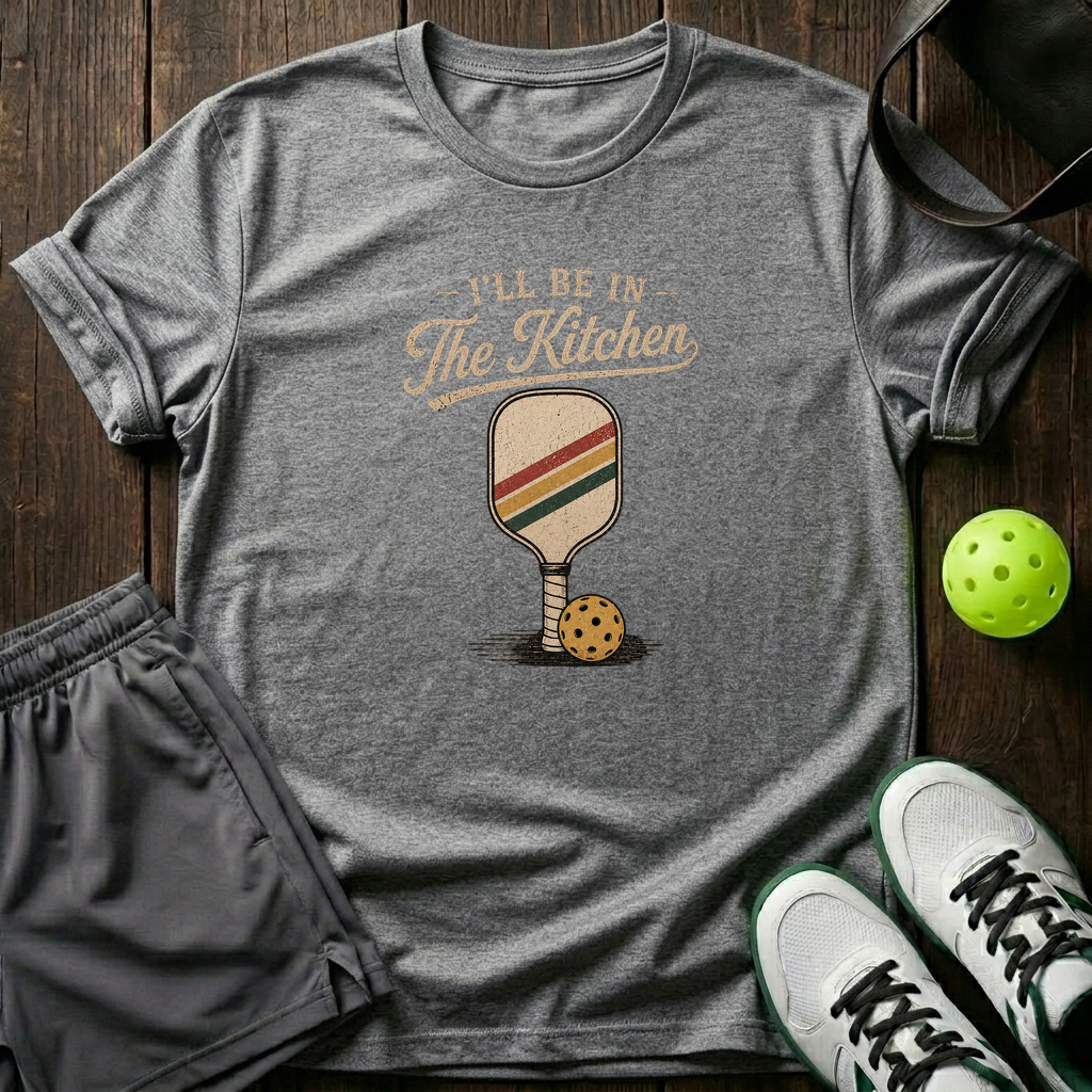 I Ll Be In The Kitchen T-Shirt — Sport Grey
