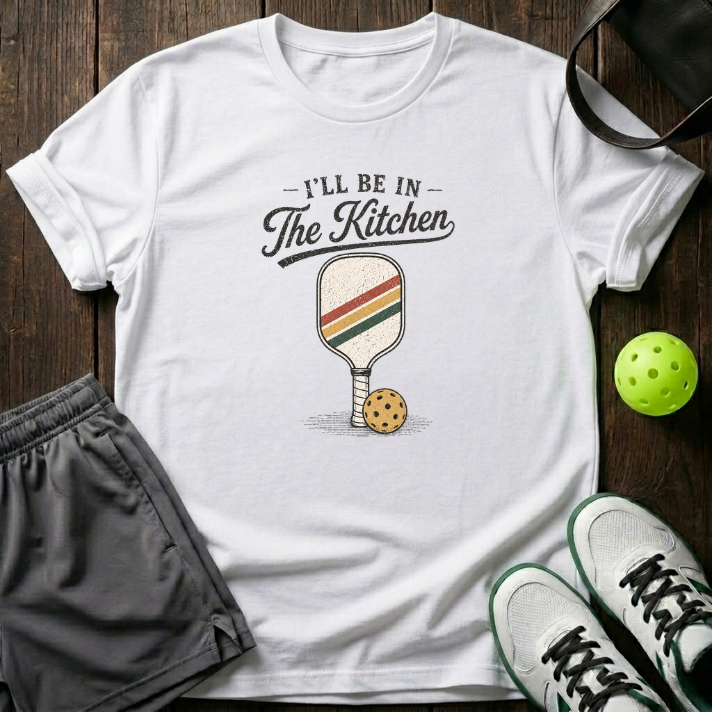 I Ll Be In The Kitchen T-Shirt — White