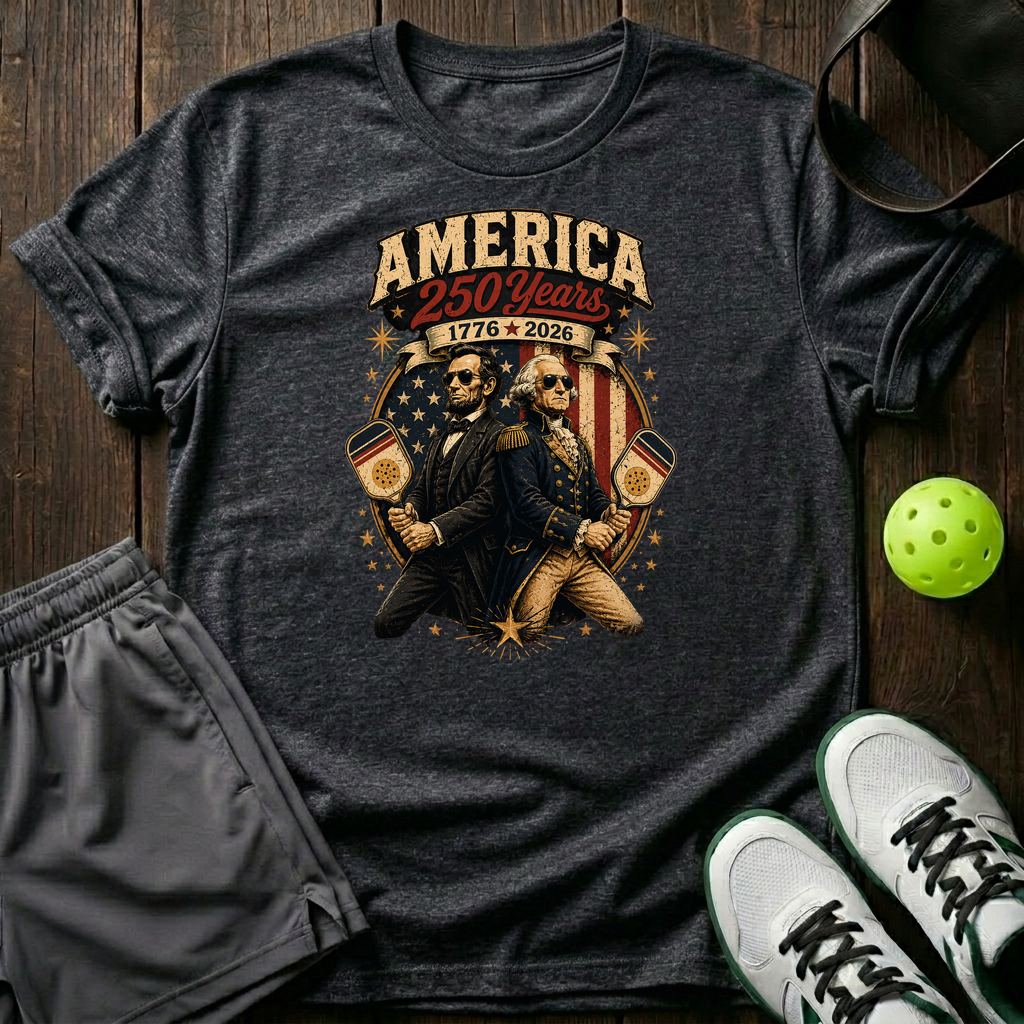 America 250 Years 1776 2026 T-Shirt — Dark Heather