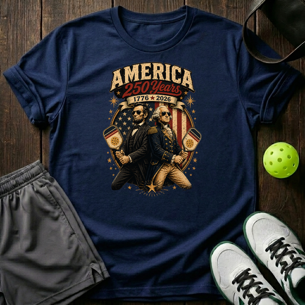 America 250 Years 1776 2026 T-Shirt — Navy